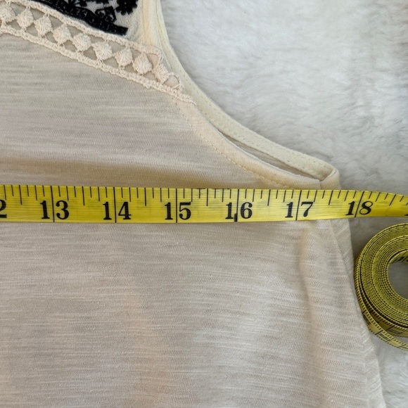 🎉SALE🎉Taylor & Sage Ivory Tank with Colorful Embroidery - Picture 9 of 10